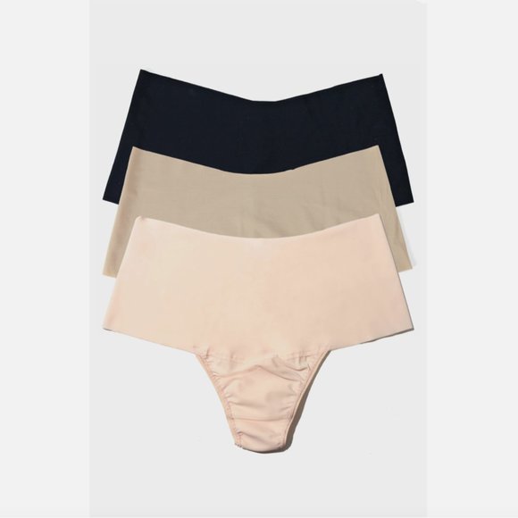 NEW $75‎ Hanky Panky [ Small ] Assorted 3-Pack Breathe High Waist Thongs #6253 - Picture 1 of 10